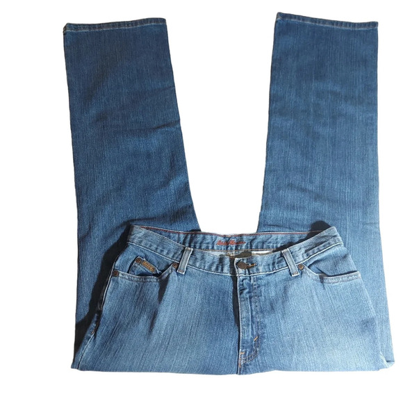 Eddie Bauer Premium‎ Denim Mid Rise Bootcut Jeans Stretch Medium Wash - Picture 3 of 10